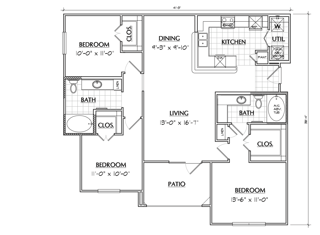 Floor Plans of Summerwood in Tyler, TX